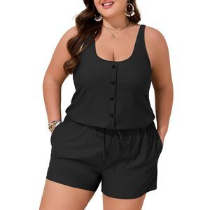 Blouson Bathing Suit with Pockets, size 22plus, 5L-155R001